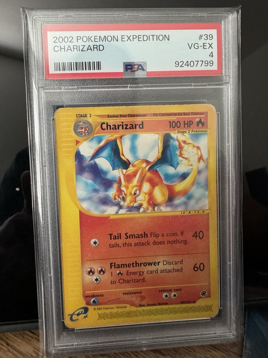 2002 Charizard Expedition Non Holo 39/165 English PSA 4 WOTC
