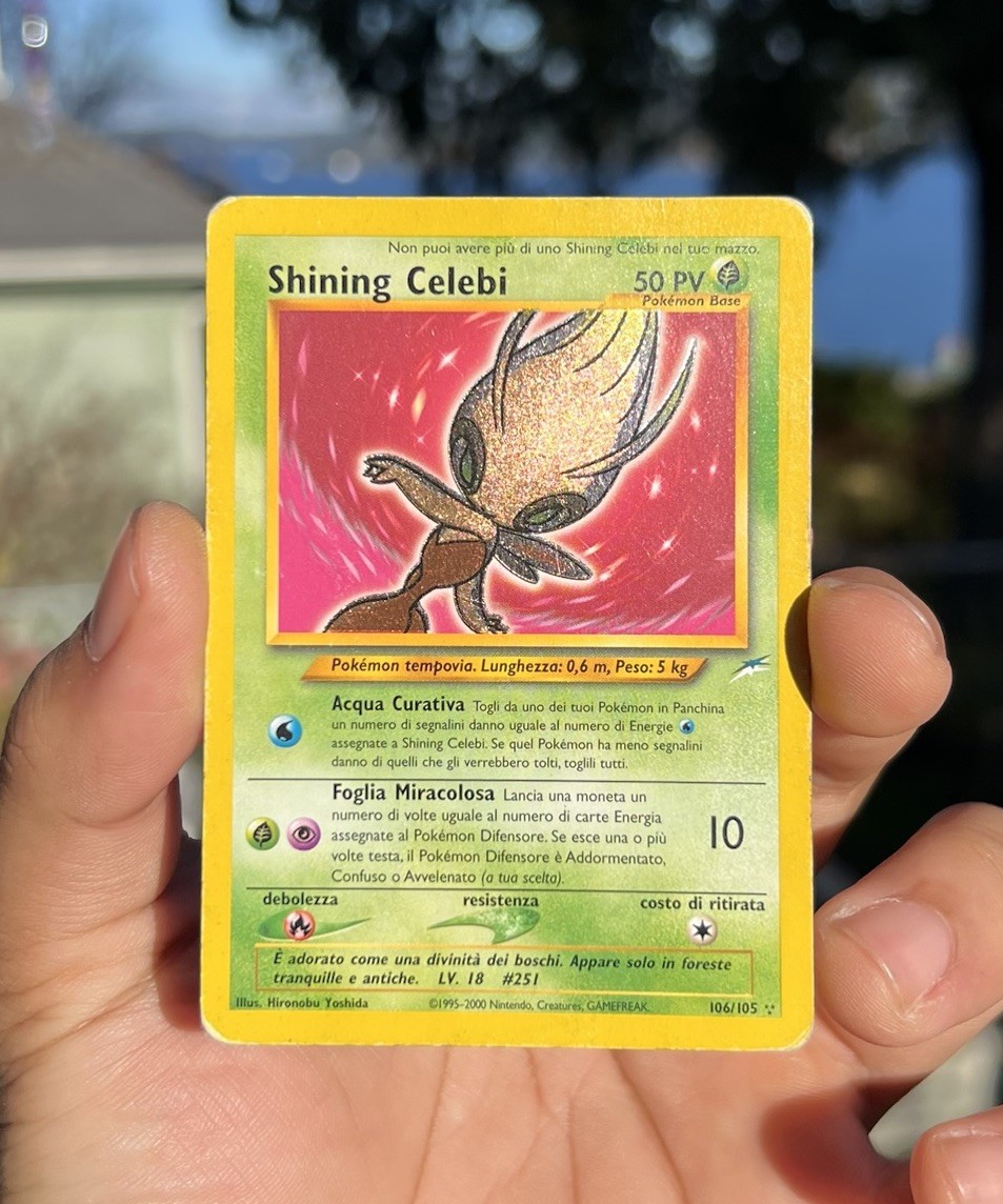 Shining Celebi #106/105 ITALIAN - Pokémon TCG, Neo Destiny 2002