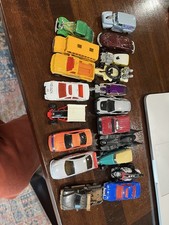 Vintage Modern Die-Cast Car Lot 16 Cars Hot Wheels, Matchbox, Batmobile
