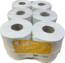 12 x Quality Mini Jumbo Toilet Tissue Rolls 150M 2PLY 60mm Core For Dispensers