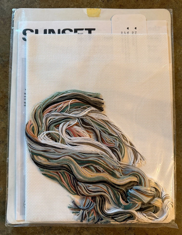 NEW Dimensions Sunset Winter On Main Street XMAS Counted Cross Stitch Kit 13713 - image 3 of 3