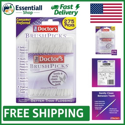 275 Count Interdental Toothpicks with Soft Bristles for Braces and Oral Health