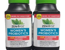 2 Pack - Zenwise Women’s Probiotics + 10 Digestive Enzymes - 120 Ct  |EXP 4/26|