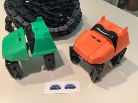 Knex Roller Coaster Cars Orange & Green Micro K'nex Vertical Vengeance & Chain