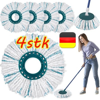 4 Stück Bodenwischer für Leifheit Clean Twist Disc Mop Ergo/Clean Twist Disc Mop