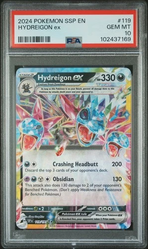 2024 POKEMON SSP EN-SURGING SPARKS #119 HYDREIGON EX PSA 10