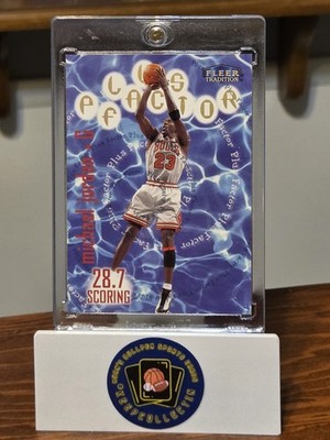 1998-99 Fleer Tradition - Plus Factor Michael Jordan #142
