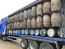 90cm X 64cm Solid Oak Ex- Whisky Barrel, Garden, Home Bar, Table, Upcycle,