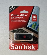 NEW SanDisk 16GB USB 2.0 / 3.0 Flash Drive Cruzer Glide