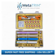 MetaTRIM 3D Printed Peptide Pen Case Reconstitution Station  Storage Organizer