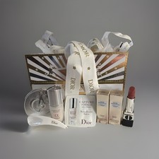 DIOR 8 Piece Set- SEE DESCRIPTION. Lipstick, Travel 30 Sample Serums, More