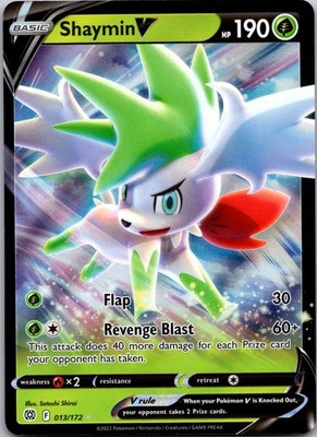 Shaymin V Holo Ultra Rare SWSH09: Brilliant Stars 013/172 NM