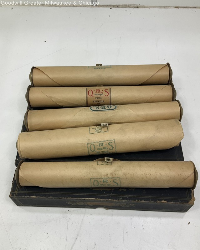 IOB Vintage Assorted QRS Music Rolls 4ct