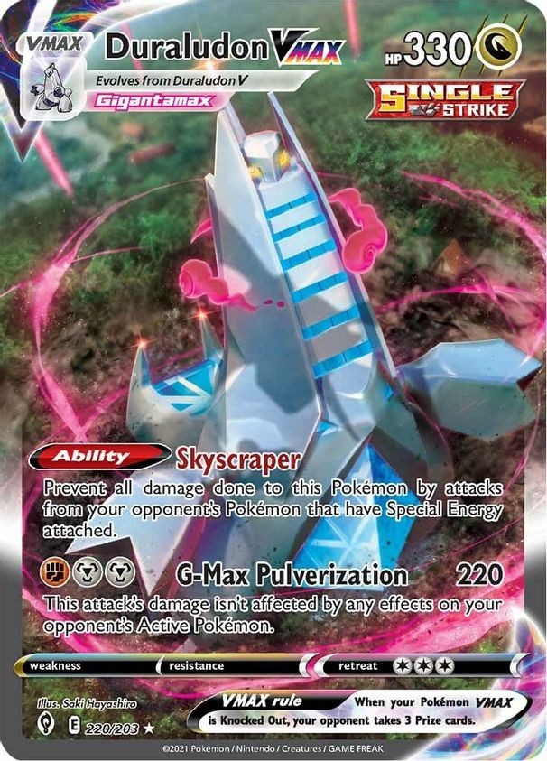 Duraludon VMAX - 220/203 - Pokemon Evolving Skies Alternate Art Ultra Rare NM