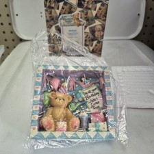 Cherished Teddies Shadow Box 'May All Your Birthday Wishes Come True' Vintage