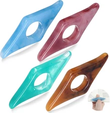 4 Pcs Thumb Page Holder for Reading, 4 Colors Resin Thumb Book Holder Thumbs Boo