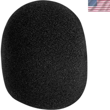 Black Foam Ball-Type Microphone Windscreen for Ultimate Protection and Clarity
