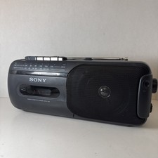 Sony CFM-10 Portable Mini Boombox AM/FM Cassette Tape Player Stereo Fully Tested