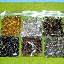 10mm x 1mm Jump Rings - Silver Gold Gunmetal Copper Bronze - Jewellery Findings