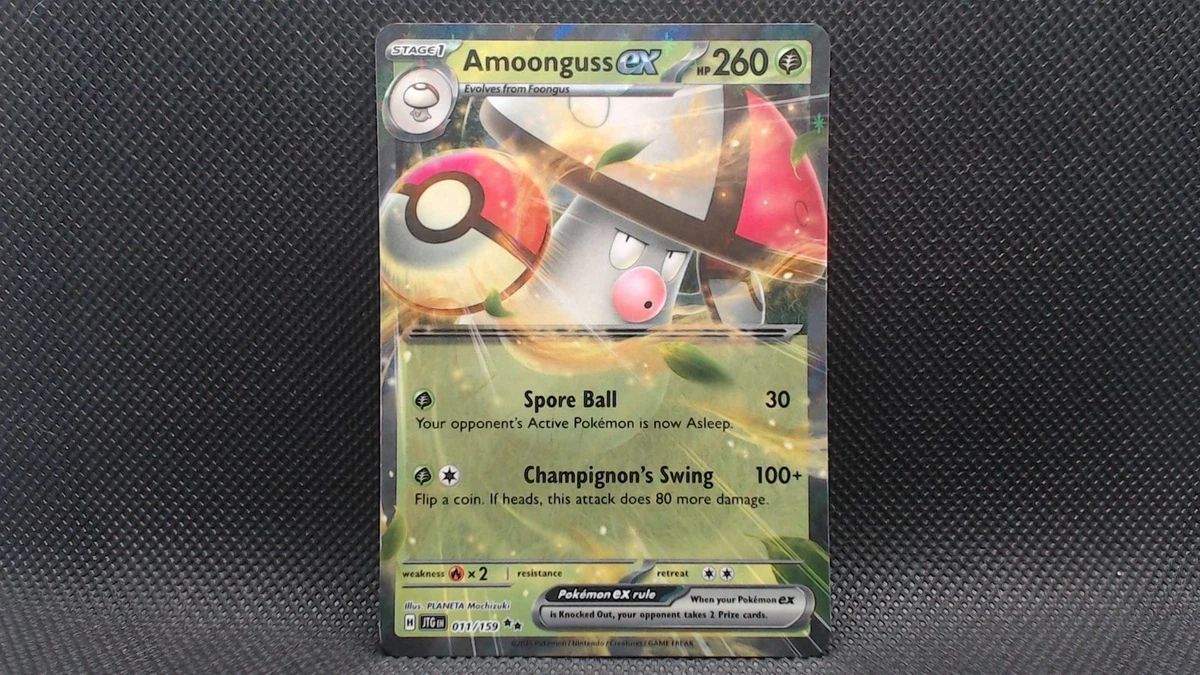 amoonguss ex pokemon card Amoonguss Ex 011/159 Sv09: Journey Together for sale
