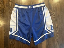 Vintage Nike Authentic DUKE BLUE DEVILS Basketball Shorts Size 36