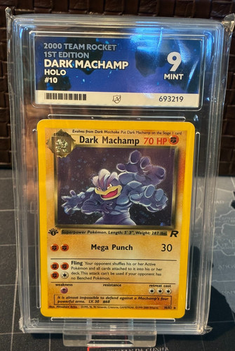 Dark Machamp (1st Edition) graded ACE 9 for sale on eBay