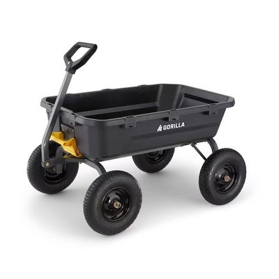 Gorilla Carts YARD CART 12-cu ft Poly Yard Cart