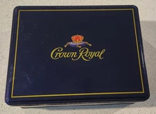 Import Crown Royal Collectors Tin with 4 Glasses, & 750ml Empty Bottle