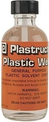 2oz Plastic Weld Solvent Cement - Fast-Setting Adhesive for All Plastic Types