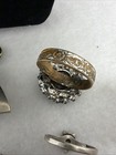 Vintage Lot Of Mixed Jewelry 3 Rings, Two .925 Earrings, 1 Pin, 1 Mexico Eagle   — photo 8