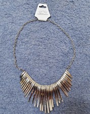 Silver Statement Necklace Silver Chocker Necklace Silver Vold Necklace