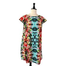 R&K Originals Sheath Dress Cap Sleeves Pink Floral Multi Women’s Plus Size 18W