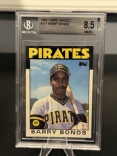 1986 Topps Traded Barry Bonds #11T Rookie Card BGS 8.5. rookie card picture