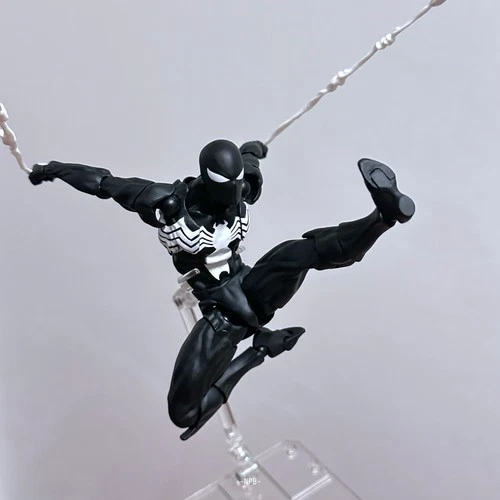 MESS TOYS Black Suit Neighbor Spider-Man Symbiote 1/12 Action Figure US STOCK image 5