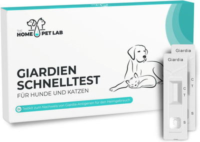 The Home Pet Lab 2 x Giardien Schnelltest Hund & Katze - 2 x Test 