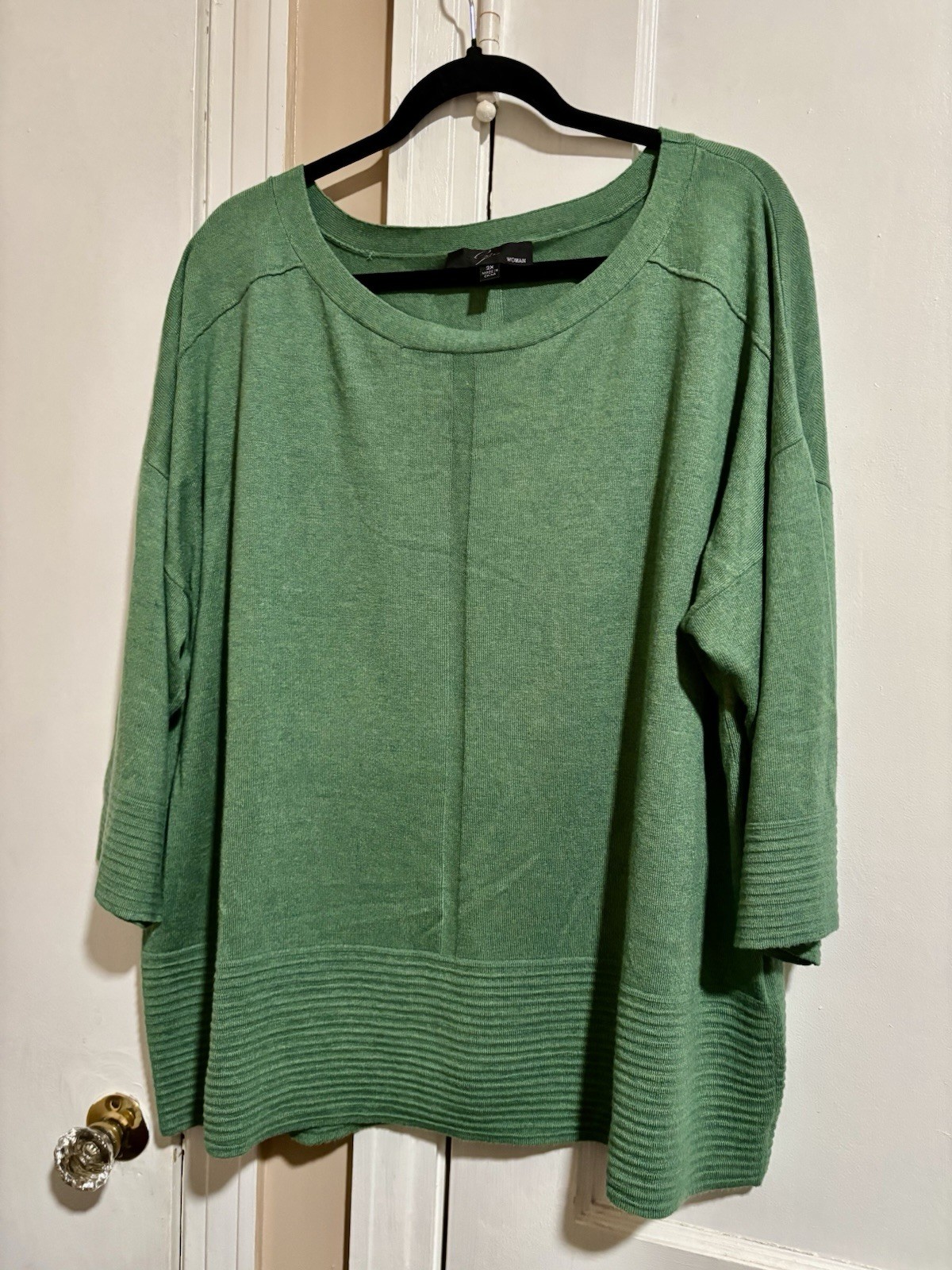 Cyrus Lightweight 3/4 Sleeve Pull Over Sweater 60% viscose Size 2X