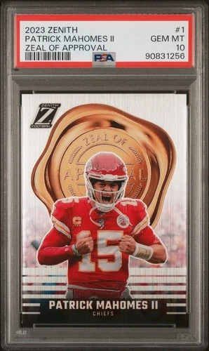 2023 Zenith Patrick Mahomes Zeal of Approval PSA 10 - Gem Mint Chiefs