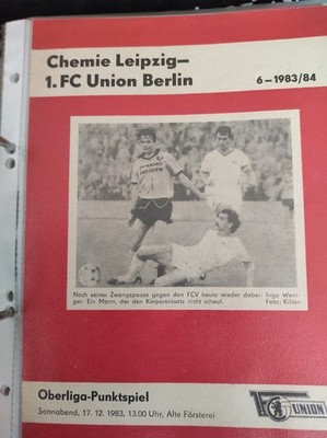 1.C Union Berlin - Chemie Leipzig  17.12.1983