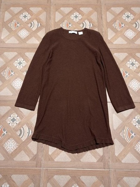Women Sonia Rykiel Dress Brown Angora 38