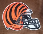 Cincinnati Bengals Huge Helmet High Quality Embroidered Patch 11"x8.2"
