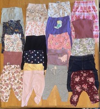 Baby Girl Newborn 3-6 Months Long Pants Lot of 20