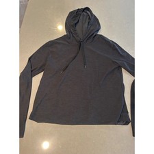 Old Navy Active Womens Hoodie Pullover Charcoal Gray Heathered Size S
