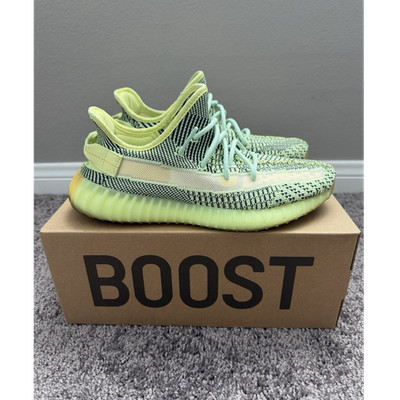 Adidas Yeezy Boost 350 V2 Yeezreel FW5191 Mens US 9.5 Used Sneakers OG Box Green