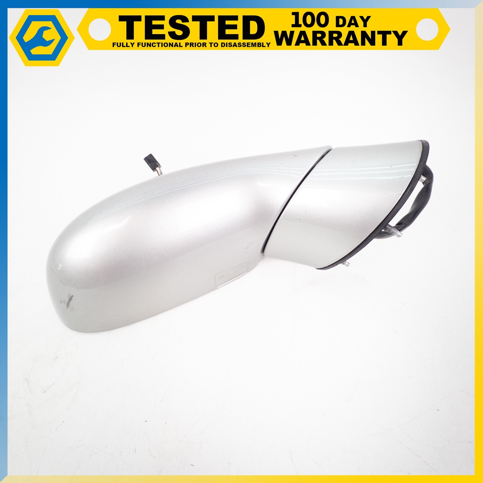 05-13 CHEVROLET CORVETTE C6 FRONT RIGHT POWER FOLD DOOR MIRROR SILVER OEM