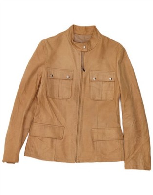 Conbipel Damen Lederjacke IT 44 Medium Beige Leder CQ20