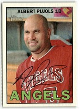 2016 TOPPS HERITAGE FLIP STOCK ALBERT PUJOLS ANGELS #481 5 COPIES