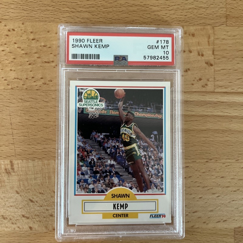 Shawn Kemp 1990 Fleer Psa 10 #178