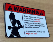 Removing Clothing Warning Sticker Vinyl Decal Funny Jdm 2
