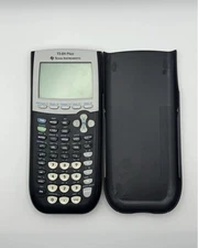 Texas Instruments TI-84 Plus Graphing Calculator Tested Working with Cover