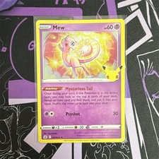 ✅Pokémon Mew 25th Anniversary 011/025 EN 2021 PV 60 Psico